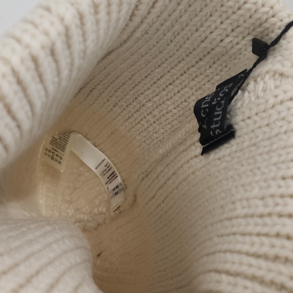 ACNE STUDIOS Face logo-appliquéd ribbed wool beanie hat - Picture 3 of 3